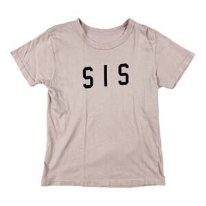 June +Grey Small Shop Sis Pink Tee size 4
